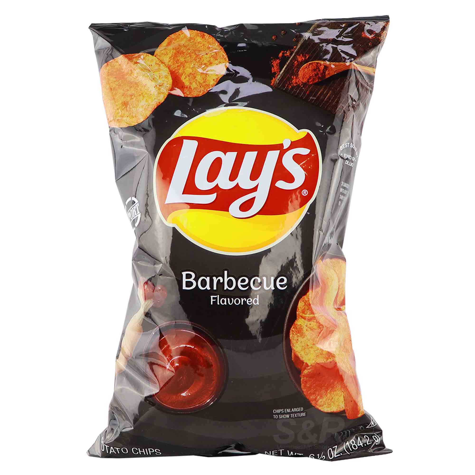 Lays Potato Chips Barbecue 184.2g Lays Potato Chips Barbecue 184.2g